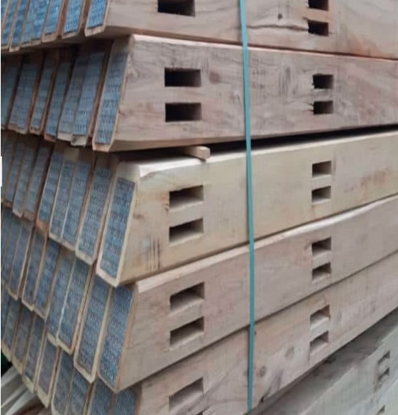 Acacia post and rail fencing — view 3